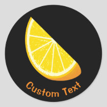 Orange Slice Classic Round Sticker