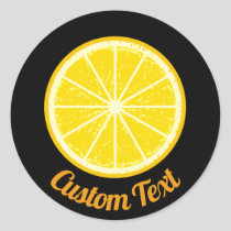 Orange Slice Classic Round Sticker
