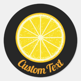 Orange Slice Classic Round Sticker