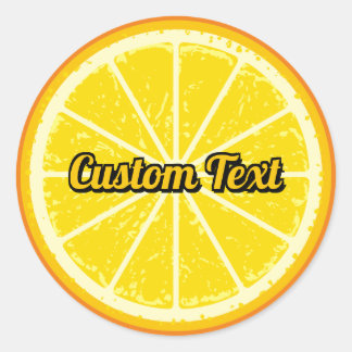 Orange Slice Classic Round Sticker