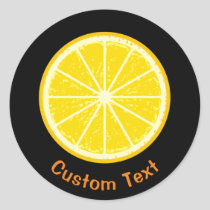 Orange Slice Classic Round Sticker