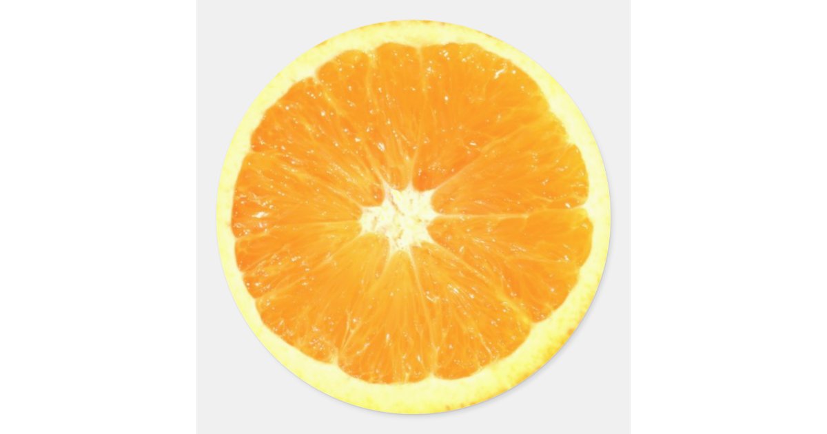 orange slice classic round