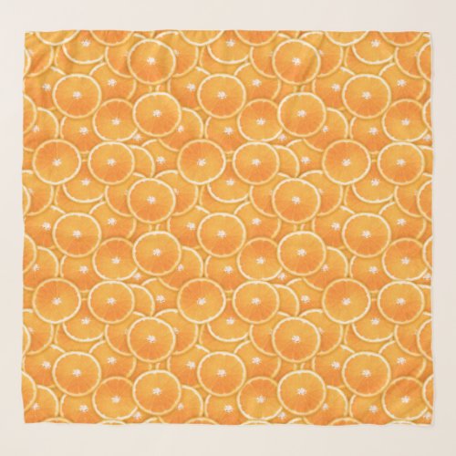 Orange Slice Digital Montage Scarf