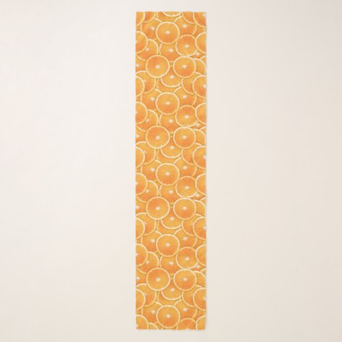 Orange Slice Digital Montage Scarf