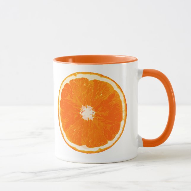 Orange Slice Digital Painting Mug (Right)
