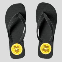 Orange Slice Flip Flops