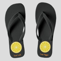 Orange Slice Flip Flops