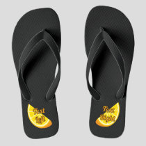 Orange Slice Flip Flops