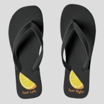 Orange Slice Flip Flops