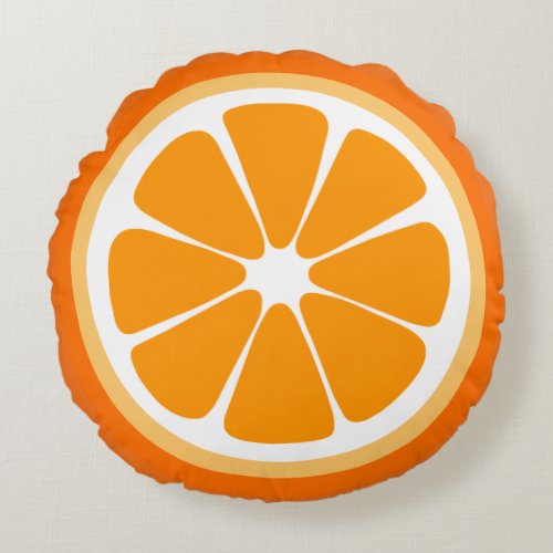 Orange Slice Food Pillow