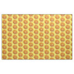 Orange slice fruit art citrus watercolour pop art fabric