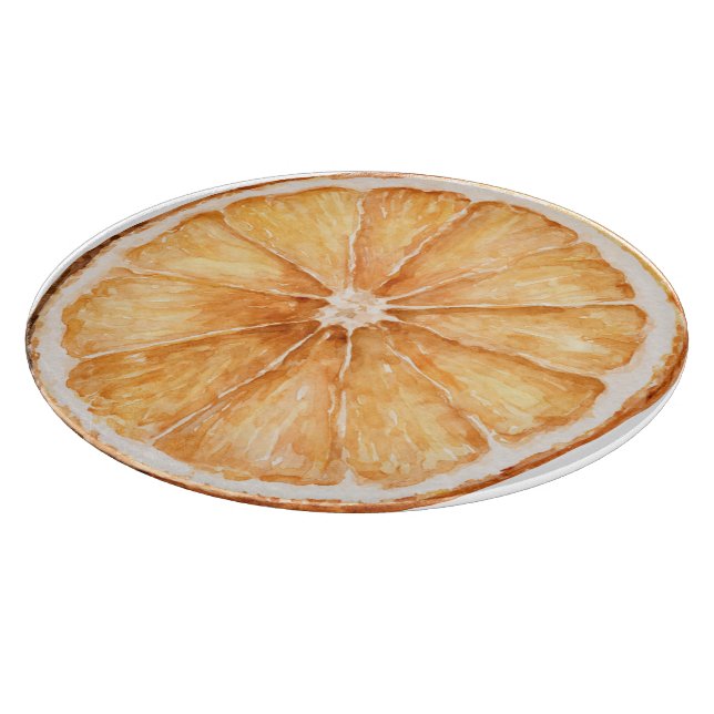 Orange Slice Fruit Cutting Board (Corner)