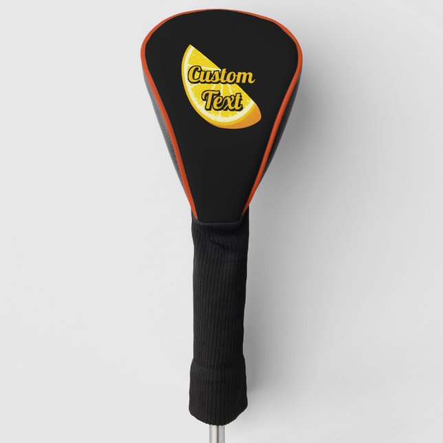 Orange Slice Golf Head Cover (Front)