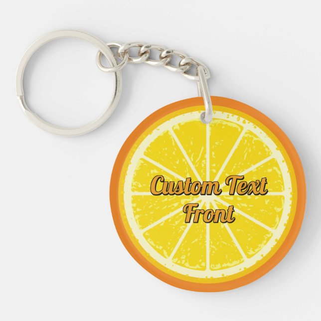 Orange Slice Keychain (Front)