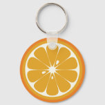 Orange Slice Keychain at Zazzle