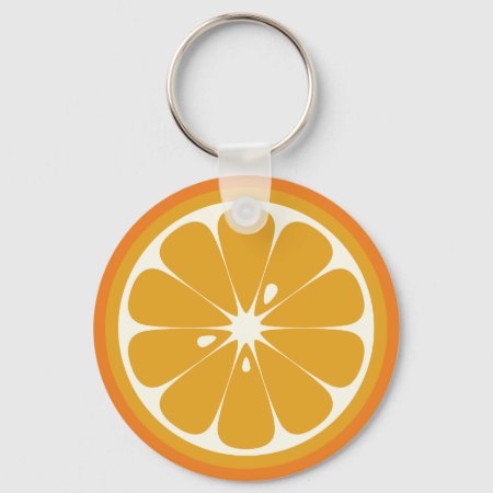 Orange Slice Keychain