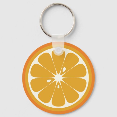 Orange Slice Keychain