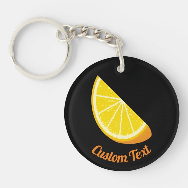 Orange Slice Keychain (Front)