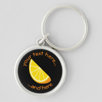 Orange Slice Keychain