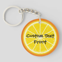 Orange Slice Keychain