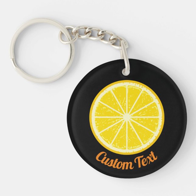 Orange Slice Keychain (Front)