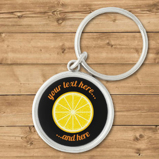 Orange Slice Keychain