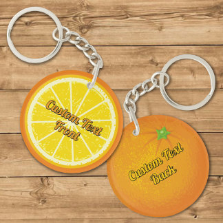 Orange Slice Keychain