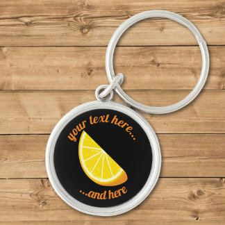 Orange Slice Keychain