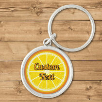 Orange Slice Keychain