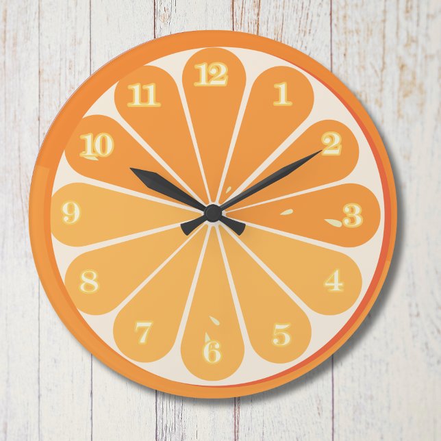 Orange Slice Kitchen Wall Clock | Kitchen Decor  (Creator Uploaded)