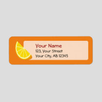 Orange Slice Label