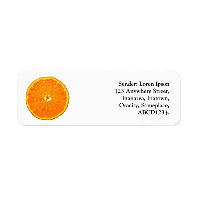 Orange Slice Label (Front)