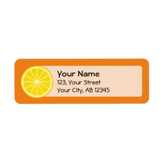 Orange Slice Label