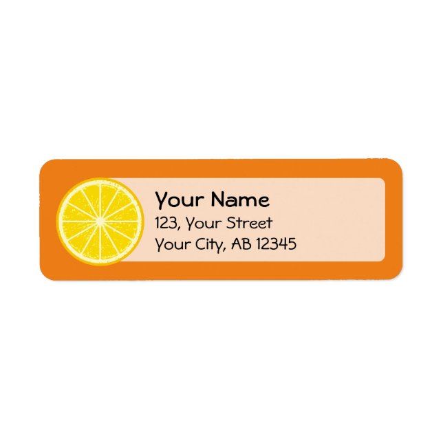 Orange Slice Label (Front)