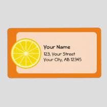 Orange Slice Label