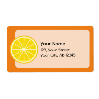 Orange Slice Label