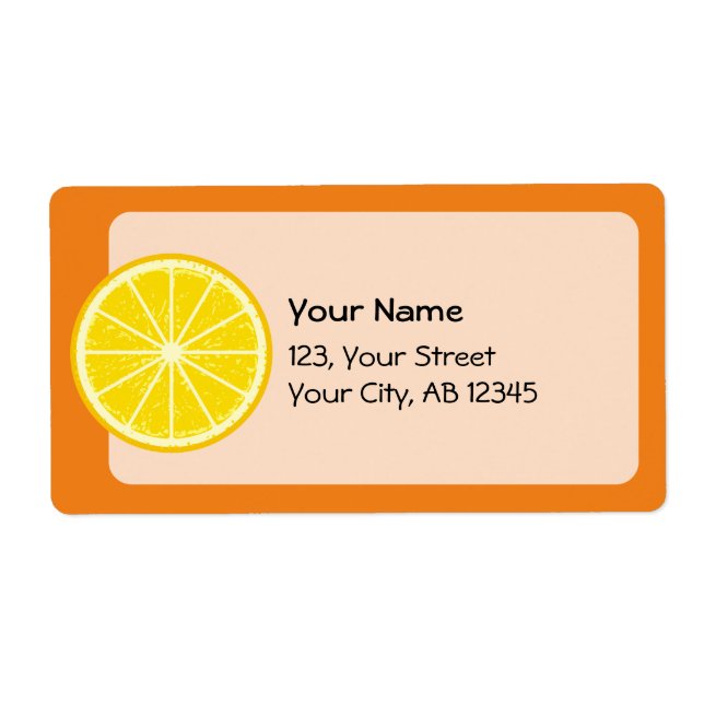 Orange Slice Label (Front)