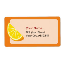 Orange Slice Label