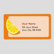 Orange Slice Label