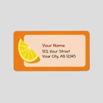 Orange Slice Label