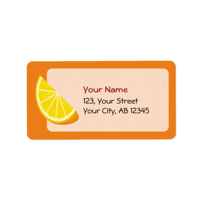 Orange Slice Label (Front)