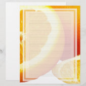 Orange Slice Lined Letterhead (Front/Back)