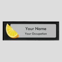 Orange Slice Name Tag