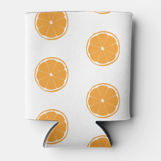 Orange Slice Pattern Can Cooler (Front)