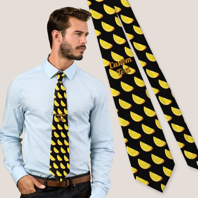 Orange Slice Pattern Neck Tie (Creator Uploaded)