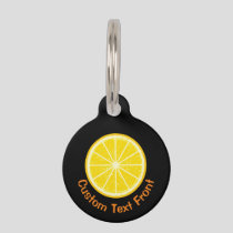 Orange Slice Pet ID Tag