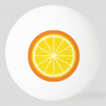 Orange Slice Ping Pong Ball