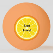 Orange Slice Ping Pong Ball