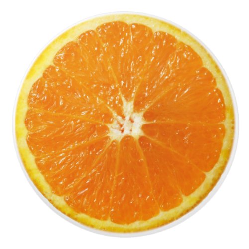Orange Slice Realistic Fruit Furniture Knob