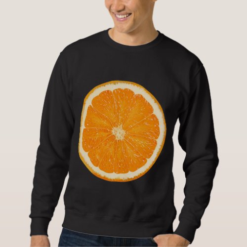 Orange Slice Refreshing Fruit Sweatshirt